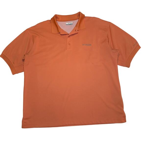 Columbia Other - Columbia PFG Polo Shirt Mens L Omni Shade Orange Vented Fishing